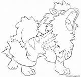 Arcanine Pokemon Coloring Pages Printable sketch template