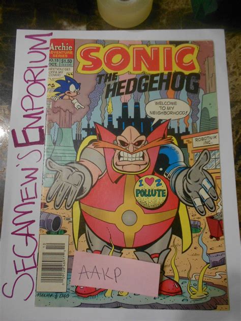 Sonic The Hedgehog Issue 15 Vg [sega Comic Archie]