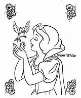 Coloring Snow Pages Disney Princess Popular sketch template