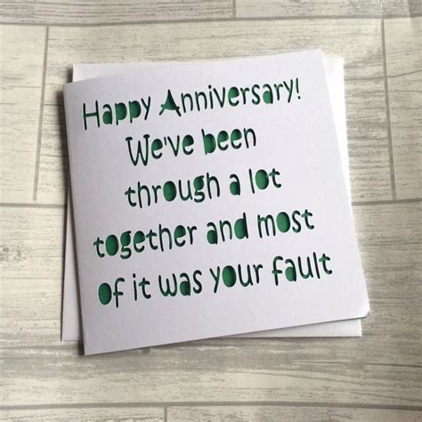 printable anniversary cards  husband funny printabletemplates