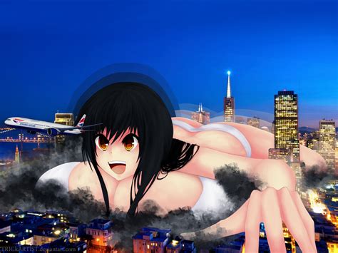 Giantess And The City By Aliessa On Deviantart