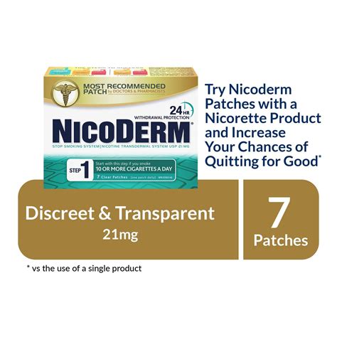 nicoderm clear step  patches nicotine transdermal patch mgday