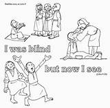 Blind Bartimaeus Jesus Kids Heals Colouring Healed Kana Miracles Divyajanani Saya Apalah Injil Kupasan sketch template