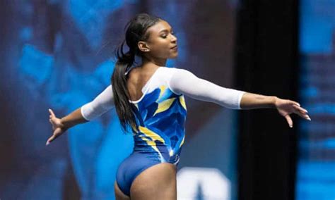 nia dennis wins plaudits for stunning black excellence gymnastics
