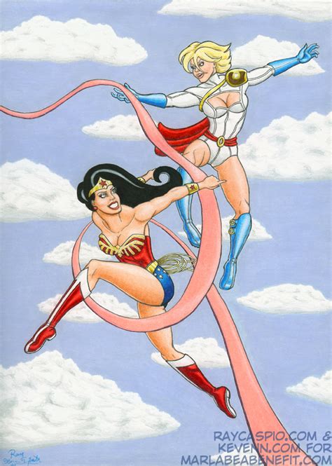 wonder woman and power girl lesbian pics superheroes
