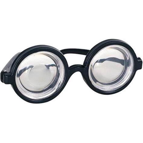 Nerd Glasses Round Bubbles Glasses Bug Eyes Specs Coke Bottle Costume