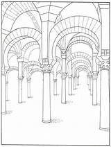 Mezquita Monumentos Andalucia Dibujo Pinta Andalucía Pintardibujo Laminas Depuis sketch template