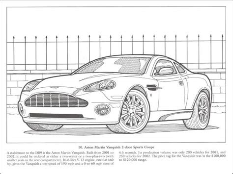 luxury cars coloring book dover publications