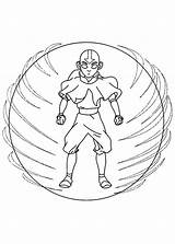 Avatar Aang Coloring Possessed Spirit Airbender Last Coloringsun Pages Button Using Print Colouring Grab Welcome Also sketch template