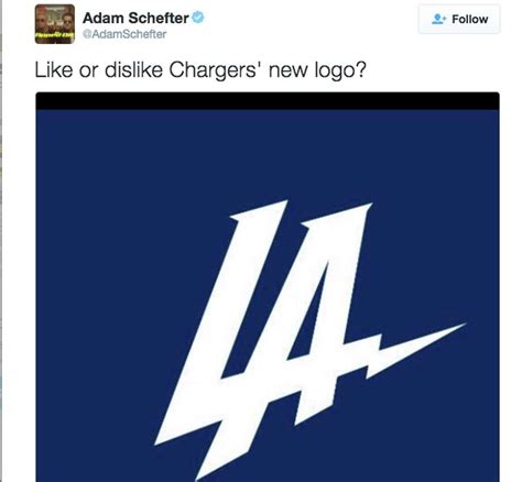 los angeles chargers  logo roasted  twitter sfgate
