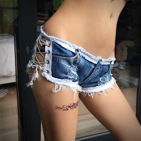 Buy Sexy Jeans Shorts Tassel Denim Booty Shorts