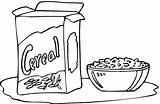 Cereal Coloring Pages Ads Without Print Only Click Bread sketch template