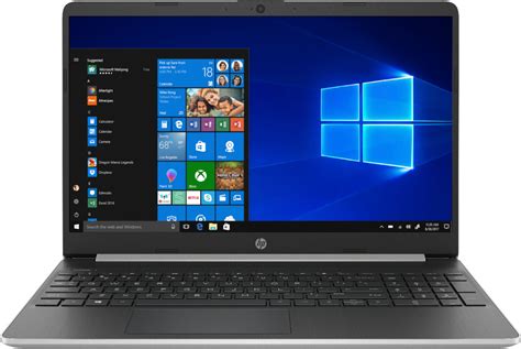 hp  touch screen laptop intel core  gb memory gb solid state drive natural silver