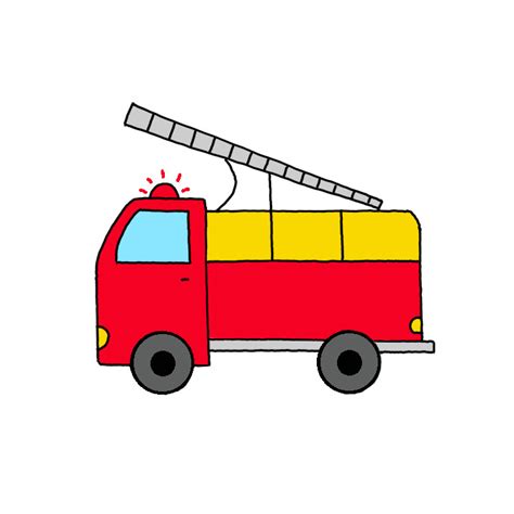 draw  fire truck step  step easy drawing guides drawing