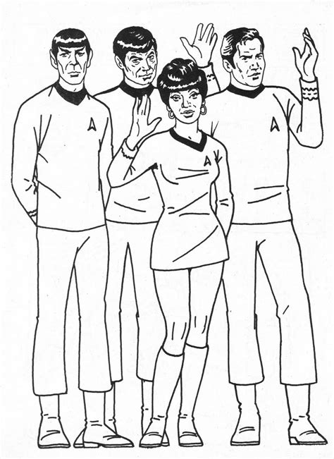 star trek coloring book pages coloring pages