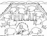 Micah Creation sketch template