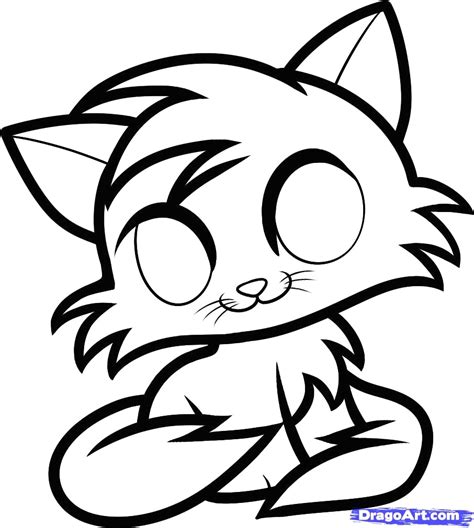 cat anime coloring pages  getdrawings