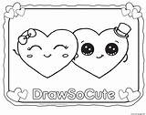 Draw Cute Coloring So Hearts Pages Valentine Printable Print Book Color sketch template