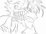 Coloring Grimmjow Pages Bleach Line Popular sketch template