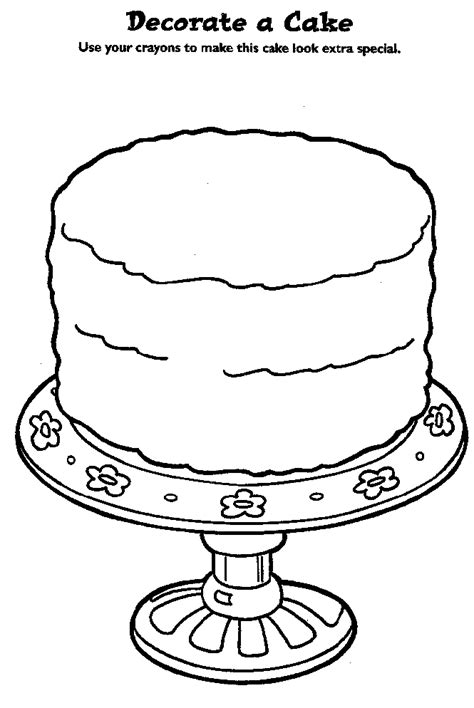 birthday cake   candles coloring page news designfup