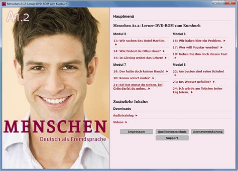 menschen  deutsch als fremdsprache kursbuch mit dvd rom arbeitsbuch mit audio cd