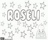 Girl Coloring Roseli Rosalie Variant Names Pages sketch template