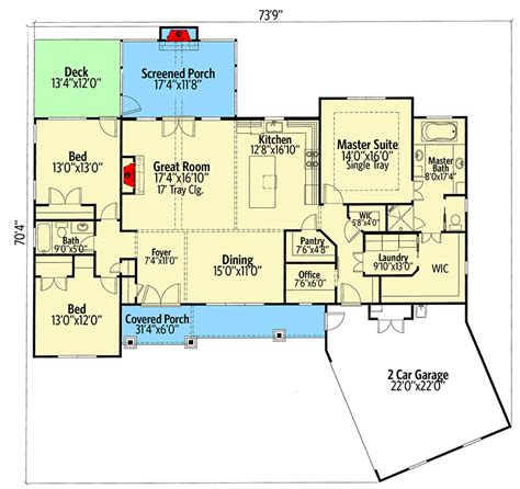 plan tw  bed craftsman house plan  split bedrooms craftsman house plan craftsman