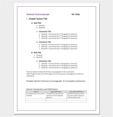 college textbook chapter outline template college textbook college