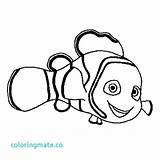 Nemo Fish Coloring Pages Clown Finding Outline Clownfish Squirt Drawing Marlin Clipart Cliparts Cartoon Color Clip Colouring Printable Kids Getcolorings sketch template