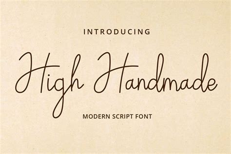high handmade handwritten script font dafont