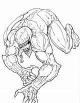 Venom Colorare Spiderman Disegno Cartone sketch template