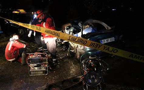 zonguldak ta trafik kazası 2 ölü 1 yaralı internet haber