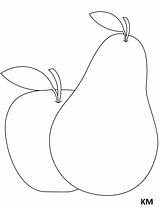 Birne Apfel Zum Gruszka Pera Ausmalen Pear Mela Colorear Disegno Manzana Inspirierend Jabłko Neueste Schablonen Kolorowanka Peras Birnen Desenho Pere sketch template