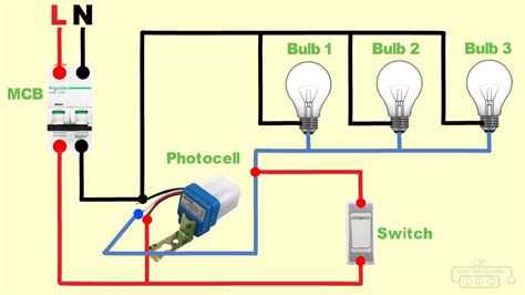 photocell sensor bypass circuit wiring diagram youtube