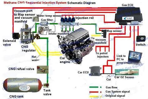 methane cng conversion kits multipoint sequential injection system     cylinder petrol