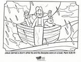 Jesus Storm Coloring Calms Pages Bible Kids Calming Preschool Activities Craft Mark Crafts Activity School Printable Sunday Whatsinthebible Story Colouring sketch template