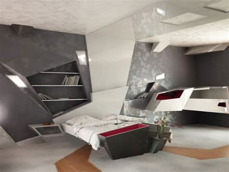 Modern And Futuristic Apartment Interiors Design Bedroom