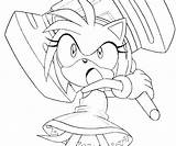 Coloring Pages Amy Sonic Getdrawings Getcolorings sketch template