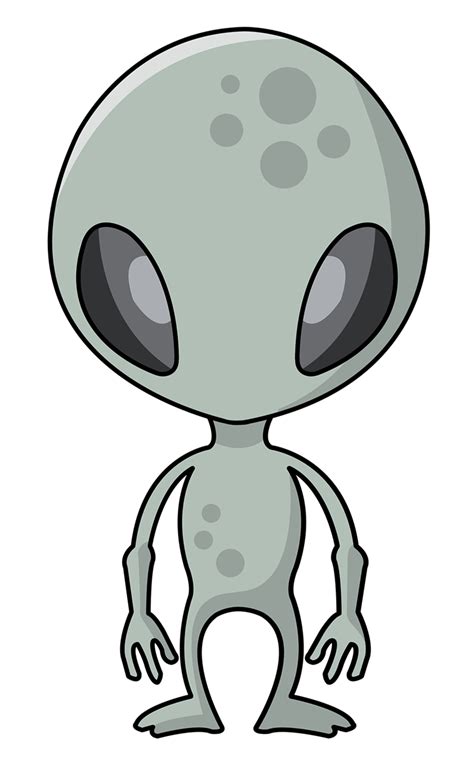 cute cartoon alien clipart