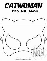 Masks Mask Catwoman Templates Colorare Antifaz Supereroi Superheroes Superhéroes Simplemomproject Mascaras Niño Acessar Maschere Superman sketch template