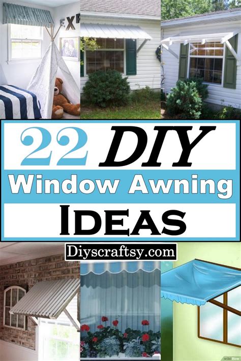 diy window awning ideas   diyscraftsy
