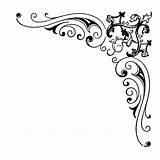 Corner Flourish Border Clipart Clip Digital Designs Swirl Rose Fancy Banner Transparent Crafting Stamp Webstockreview Antique Flourishes Scrapbooking Swirls sketch template