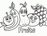 Coloring Pages Vegetable Fruits Fruit sketch template