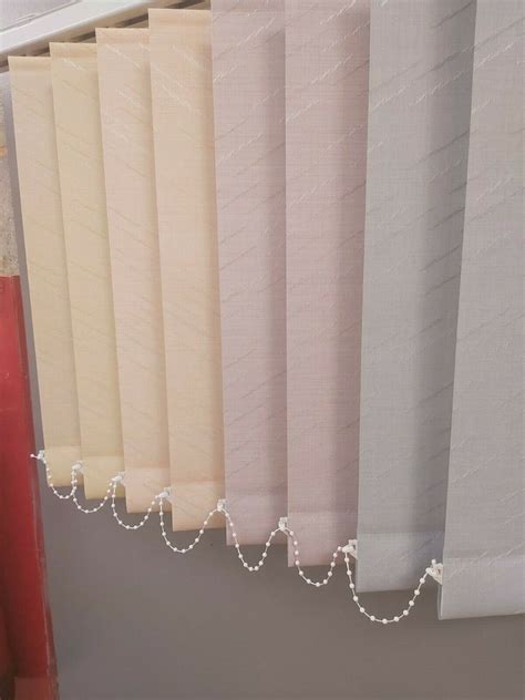 replacement vertical blind slats stripe patterned mm  mm  ebay
