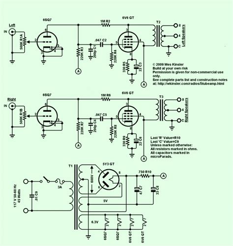 xw stereo tube amplifier circuit amplifier circuit design