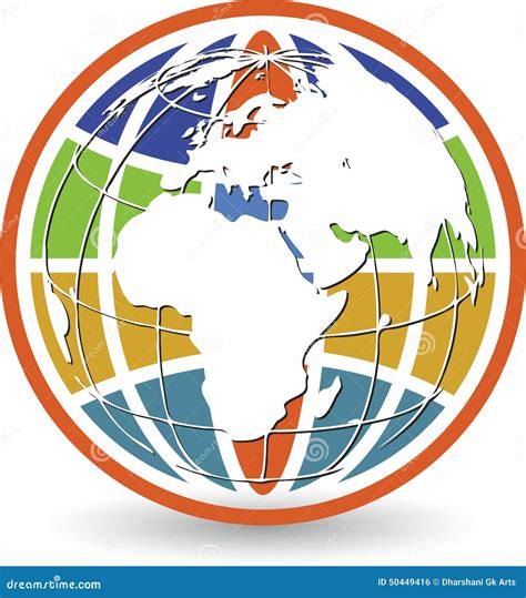 global logo stock vector illustration  africa element