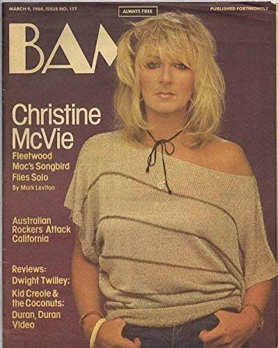 original vintage march 9 1984 bam magazine christine mcvie fleetwood