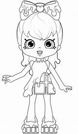 Coloring Pages Shopkins Shoppies Places Happy Shopkin Colouring Printable Shoppie Girls Doll Dolls Print Wild Style Sheets Kids Marker Bubbleisha sketch template