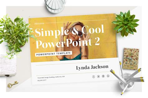 simple cool powerpoint template   templates creative