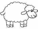 Sheep Template Crafter Getcolorings sketch template